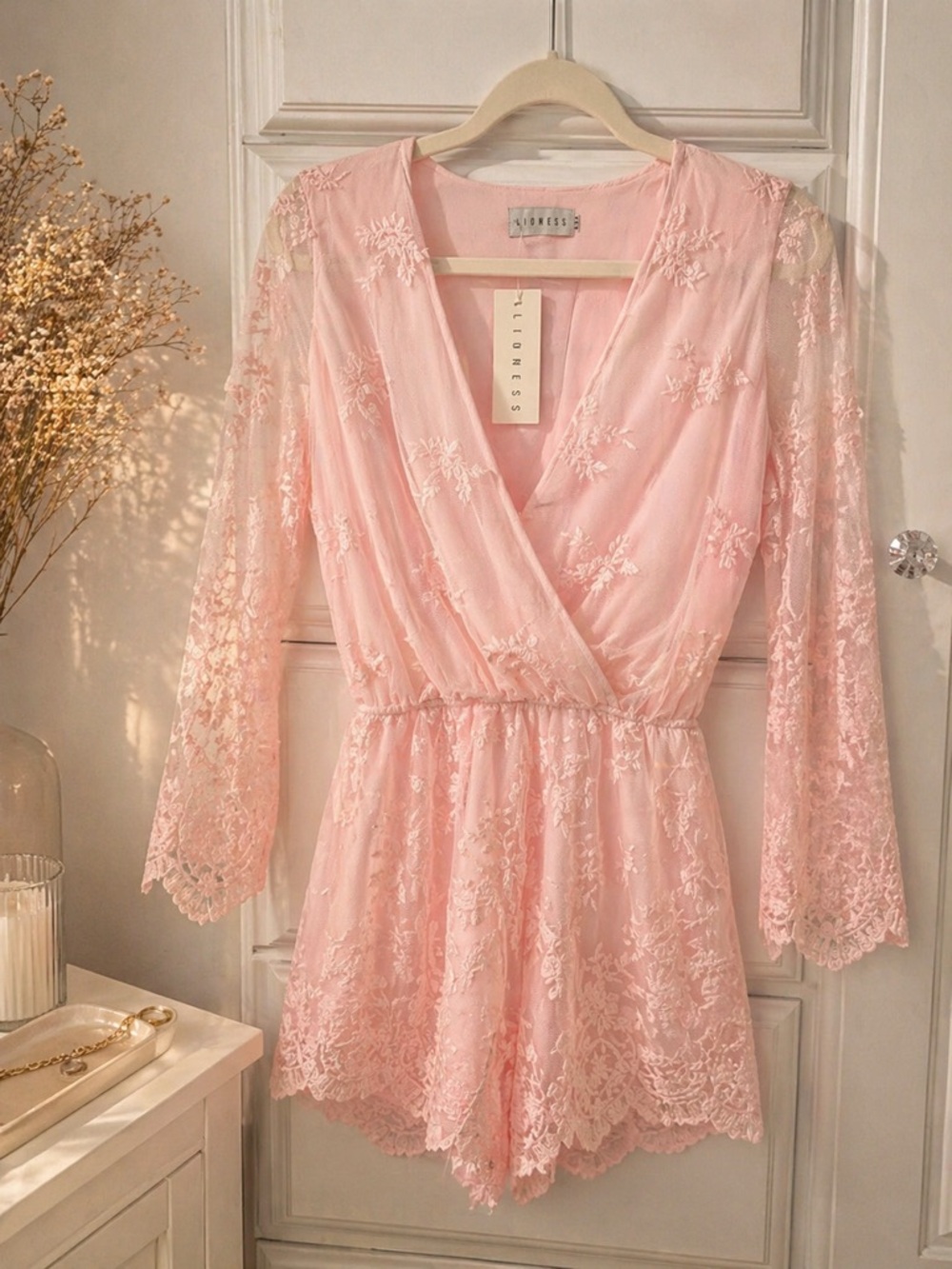 Blush Lace Lioness Playsuit/Jumpsuit XS